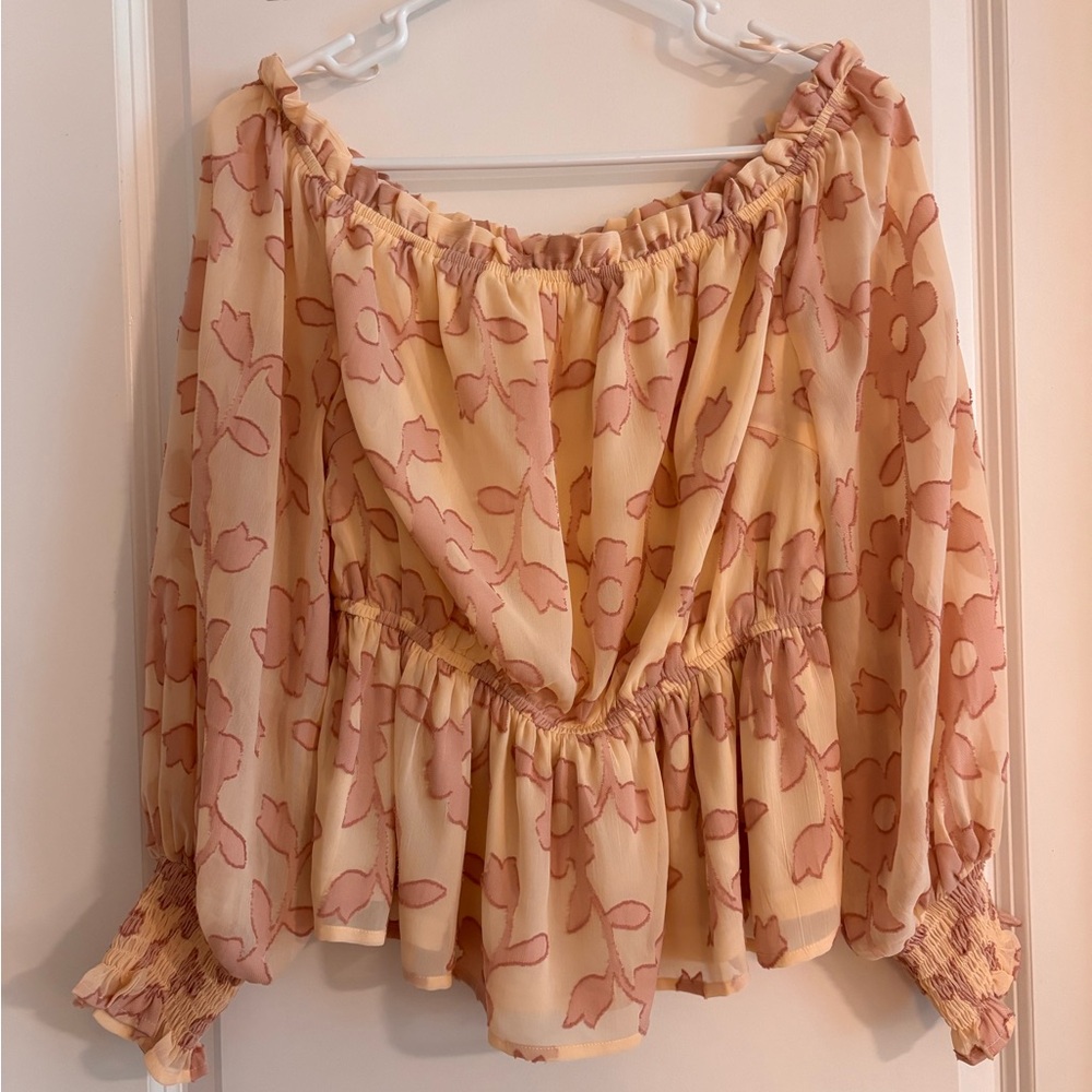 Jealous Tomato Pink Floral Blouse